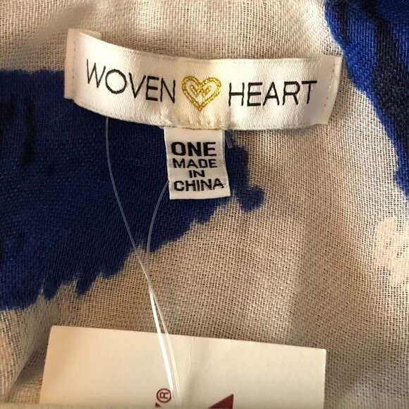 Woven Heart Floral Printed Kimono Swim Coverup Cardi NWTs - Picture 3 of 8